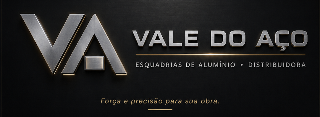 Logo Vale do Aço Esquadrias de Alumínio